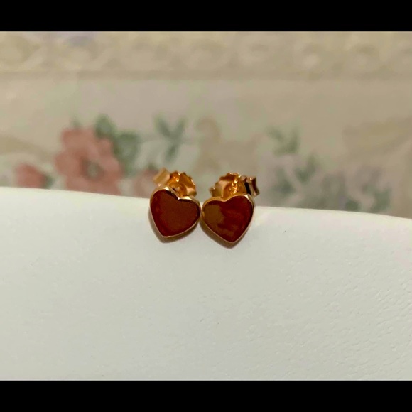 NEW with tags Rose Gold HEARTS Necklace and earrings SET - Picture 2 of 2